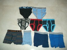 Lot Of 9 Pairs Of Mixed Boys Briefs Boxers NWOT SIZE FROM XS to M