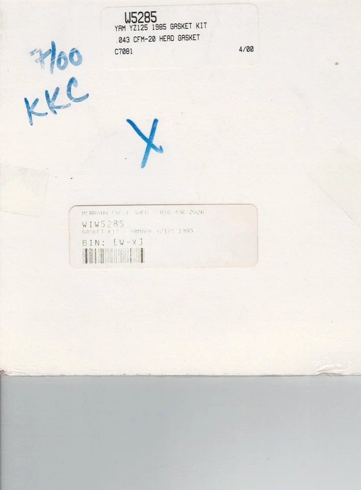 Kit de juntas de extremo superior Cometic Yamaha YZ125 1985 W5285/C7081 Foto 2 de 2