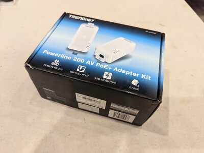 Trendnet Powerline 200 AV PoE+ Ethernet Adapter Kit - TPL-331EP2K