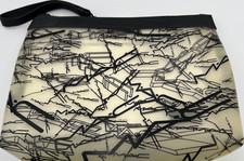 MAC Print MAC BLACK MAKE UP BAG Size 7.5"x5.5"x2" New PICTURES