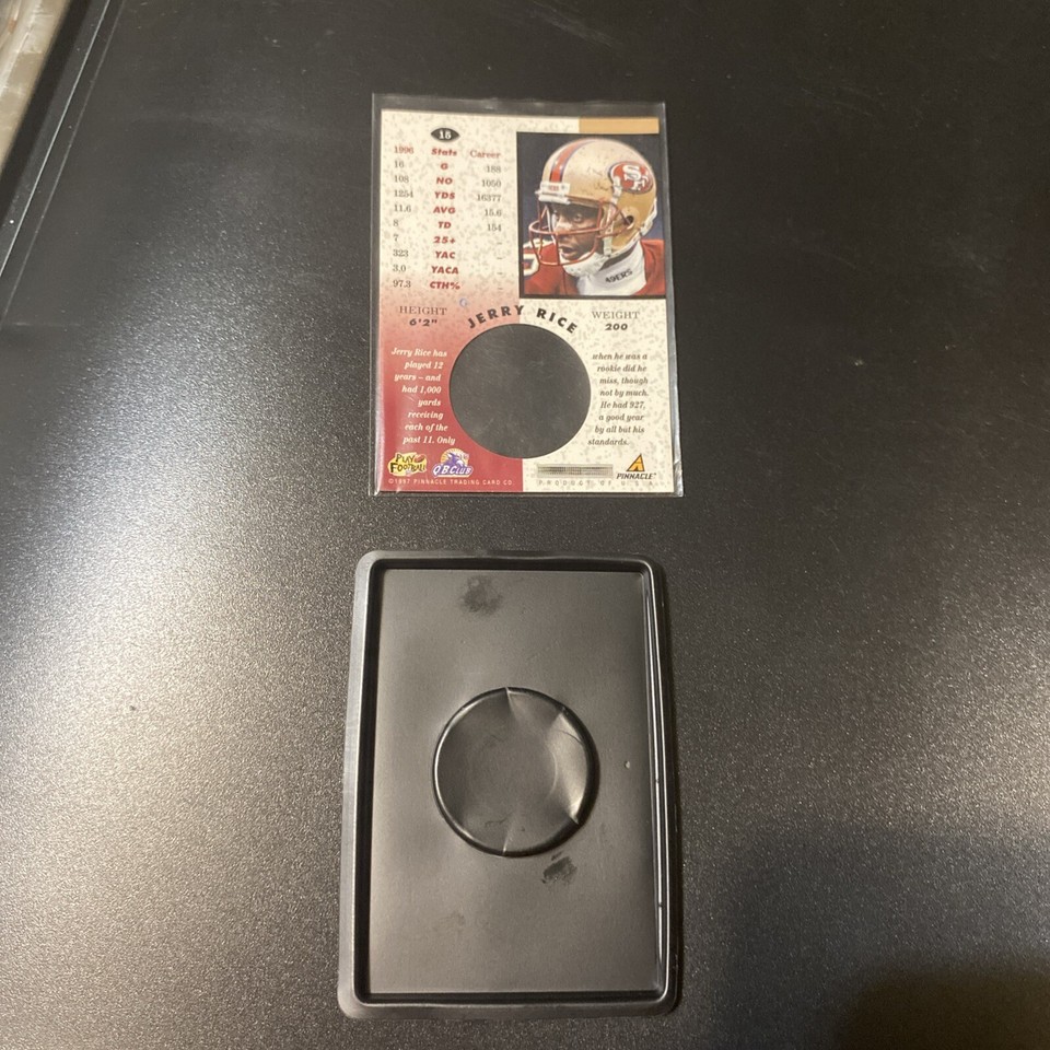 1997 Pinnacle Mint Collection Jerry Rice Brass Gold Plated Coin #15 ...
