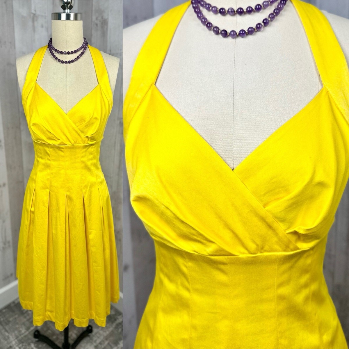 white christmas dresses Ella Yellow Printed Cotton Short Dress main image 1