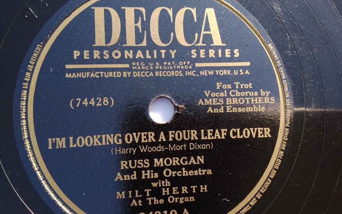 Russ Morgan 78rpm Single 10-inch Decca Records #24319 I'm Looking