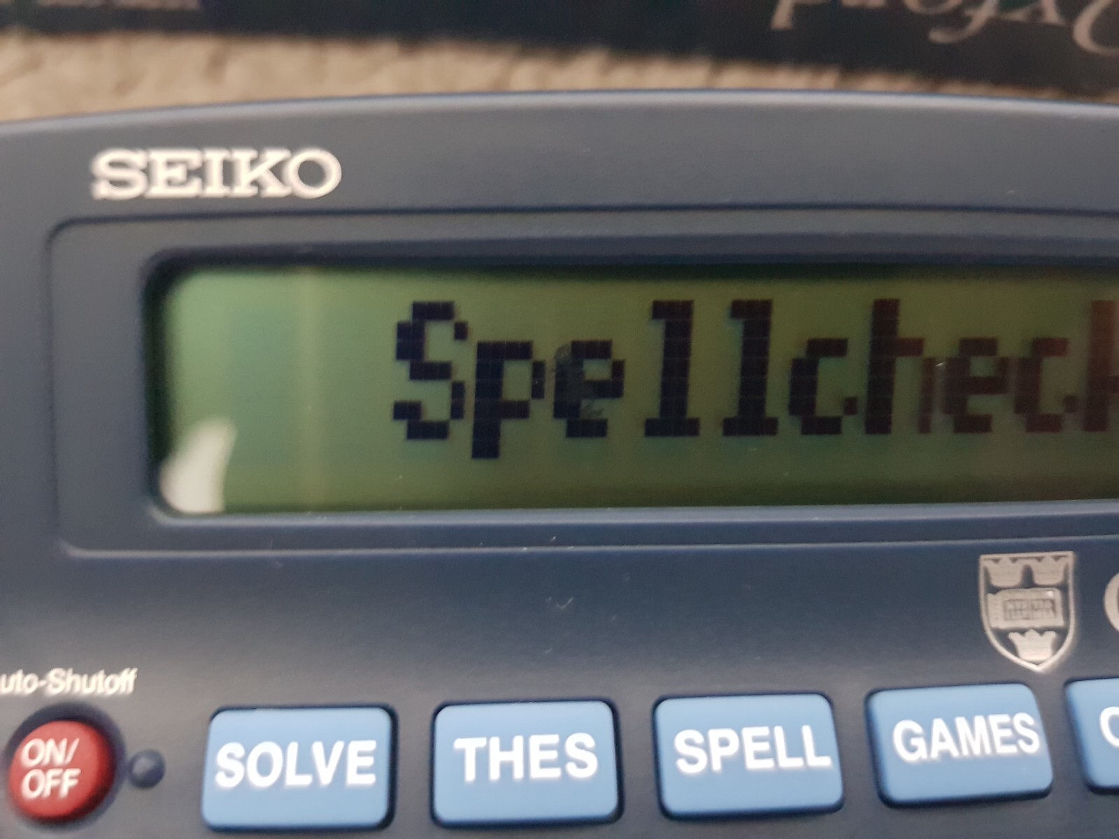 Seiko Oxford Electronic Crossword Solver ER3700 With MINOR SCREEN DEFECT eBay