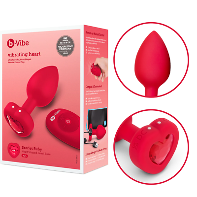B Vibe Jeweled Butt Plug Vibrating Smooth Silicone Tapered Anal Vibrator  Sex Toy | eBay