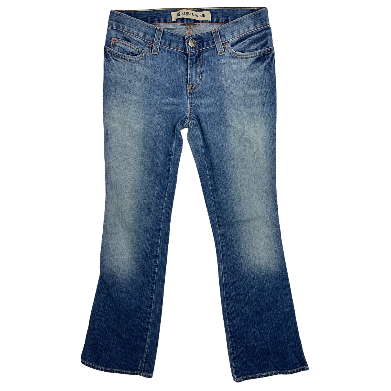 GAP Womens Jeans 28x32 Ultra Low Rise Bootcut Blue De… Gem
