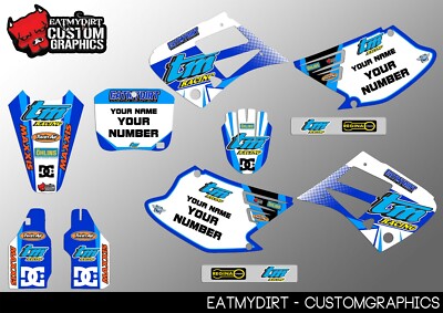 FOR TM 125 250 300 400 00-03 SEMI CUSTOM KIT GRAPHICS STICKERS MOTOCROSS DECALS