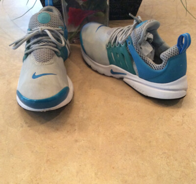 Nike Presto GS Youth Cool Grey White Sneakers #833875-004 Size 6Y EUC