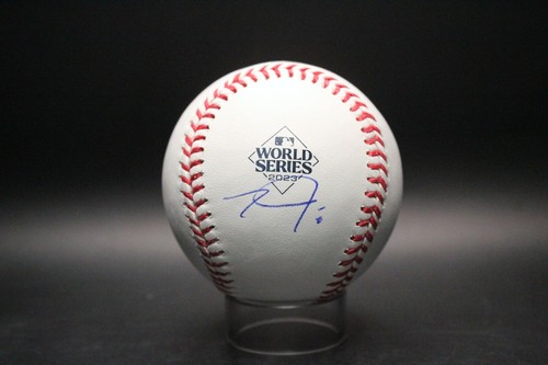 Travis Jankowski 2023 World Series Signed Baseball Autograph PSA/DNA AN65881