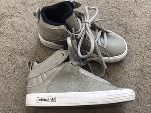 grey adidas infant trainers