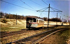 Car #61 The Shaker Rapid Ohio Railway Interurban Postcard Trolley RPPC Reprint