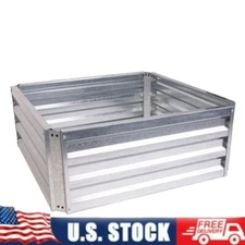 Expandable Raised Garden Bed Galvanized Steel Planter Durable Outdoor Gardening