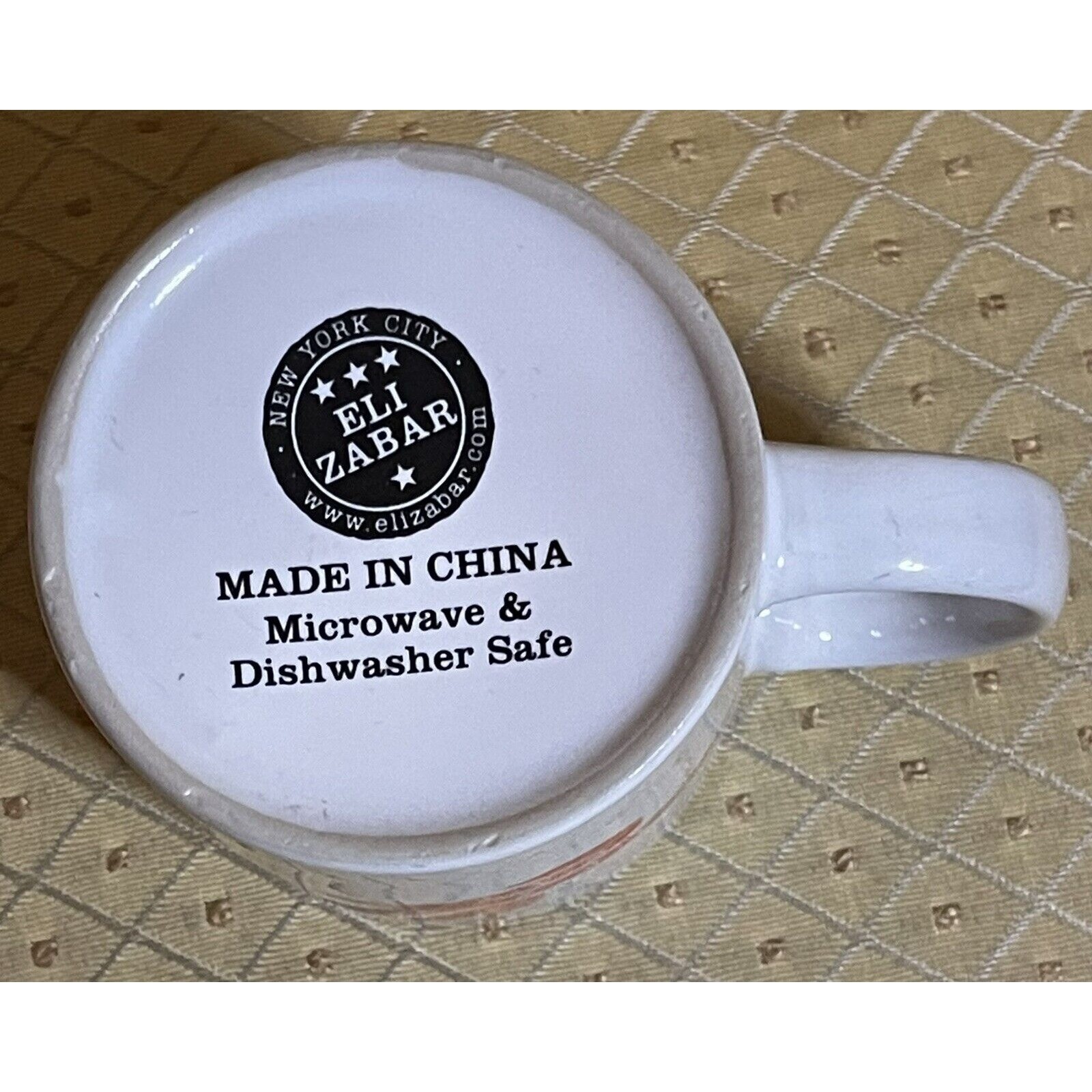 Zabar Coffee Mug Cup Eli Zabar's NEW YORK NY Gourmet Emporium ZABARS