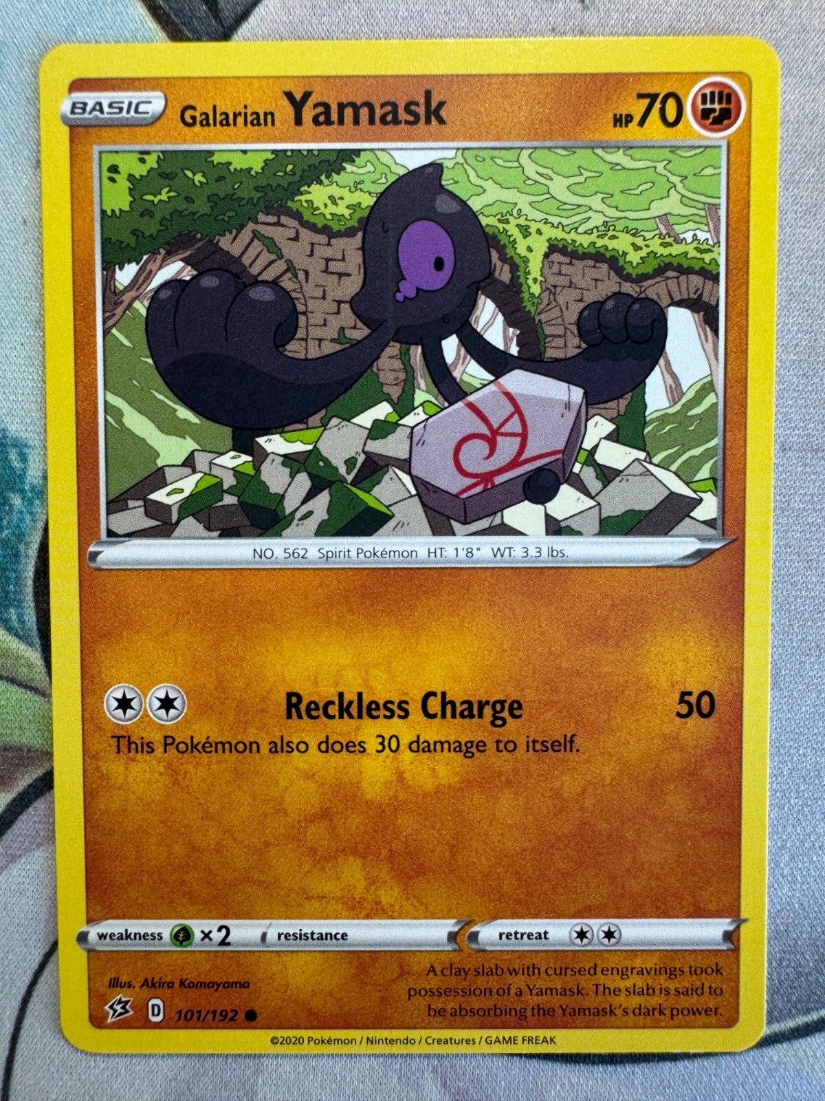 Galarian Yamask Non Holo English Pokemon TCG BKAD458