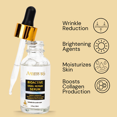 Ammuri Glowin Serum Schnecke Reparatur Hydrating Lotion für Gesicht Kollagen