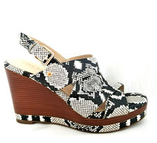 COLE HAAN Grand Series LACI Snake Wedge Leather Sandals US 6 B EU 36 165 VEUC 