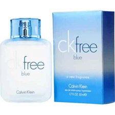 Ck Free Blue For Men by Calvin Klein 1.7 Oz Eau De Toilette SEALED Discontinued
