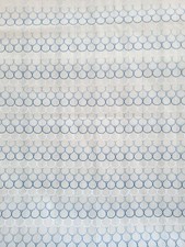Cool Calico Cotton Fabric Blue and White 3 Yards