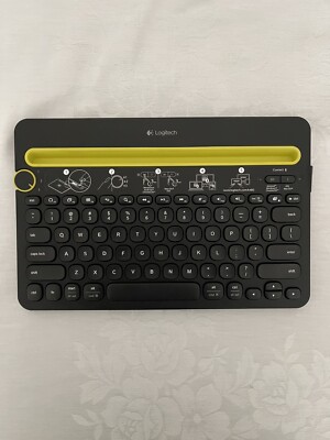 Logitech K480 Black Bluetooth Multi-Device Keyboard for PC Mac Tablet Smartphone