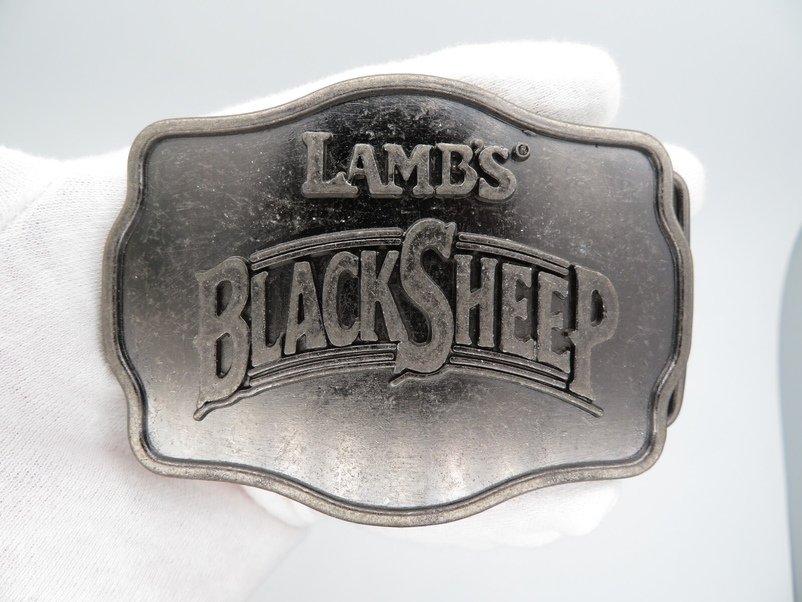 Lamb's Black Sheep Spiced Rum Belt Buckle, Liquor Can… Gem