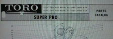 TORO 3-Unit Super-Pro Reel Lawn Mower Riding Tractor Parts Manual 03302 03303