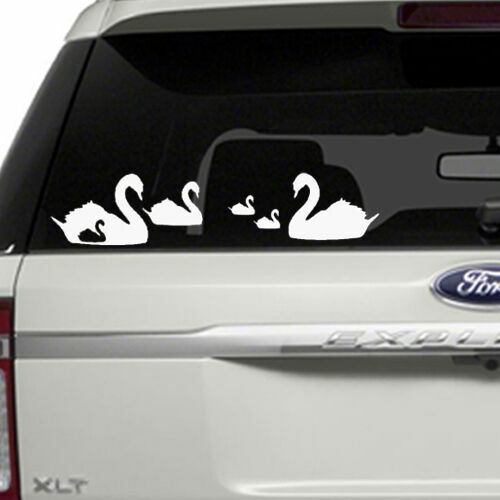 Swan Fmaily Animal Vinyl Decal Sticker for cars window laptops wall and