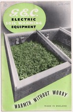 Vintage GEC Electric Soil Warming Equipment Leaflet Brochure Gardening 1950