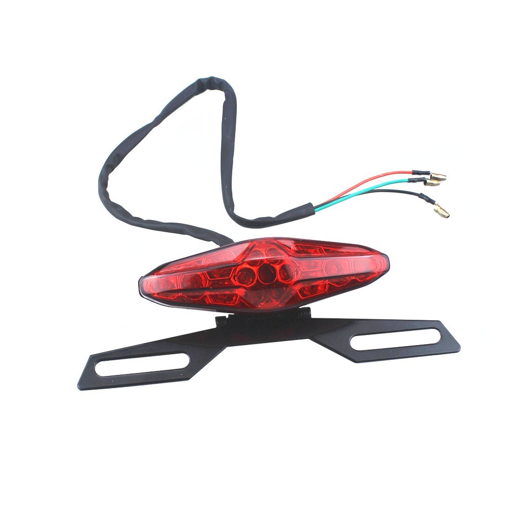 Motorcycle Led Brake Tail Light License Plate Light 12V Universal Motorcycle Stop Running Lights For Quad Atv Dirt Bike Custom Chopper Street Bike - View #10