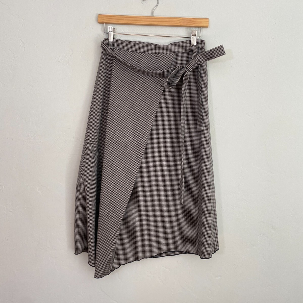 Aritzia Wilfred Belle Wrap Midi Skirt Women Size Small Gray