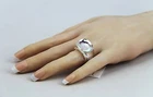 BACCARAT JEWELRY TANGO MIRROR CLEAR CRYSTAL RING SZ 51 NEW MADE IN FRANCE