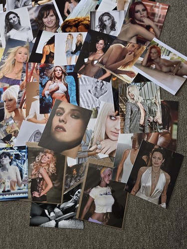 Lot Of 8x10" Photographs Models And Actresses Sexy Women Collage Material L1 - Picture 7 of 14
