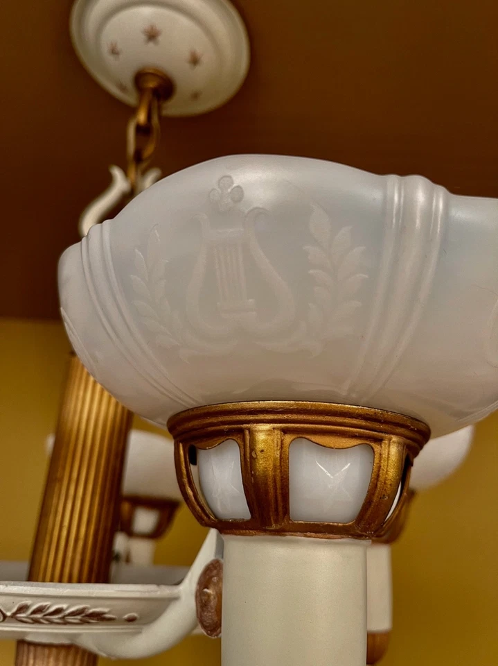 Vintage Lighting 1930s ‘President’ chandelier by Lightolier. Incredible! - Image 4 of 4