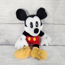 Disney Pie Eyed Mickey Mouse Walt Disney World 2000 Small Plush Stuffed Animal