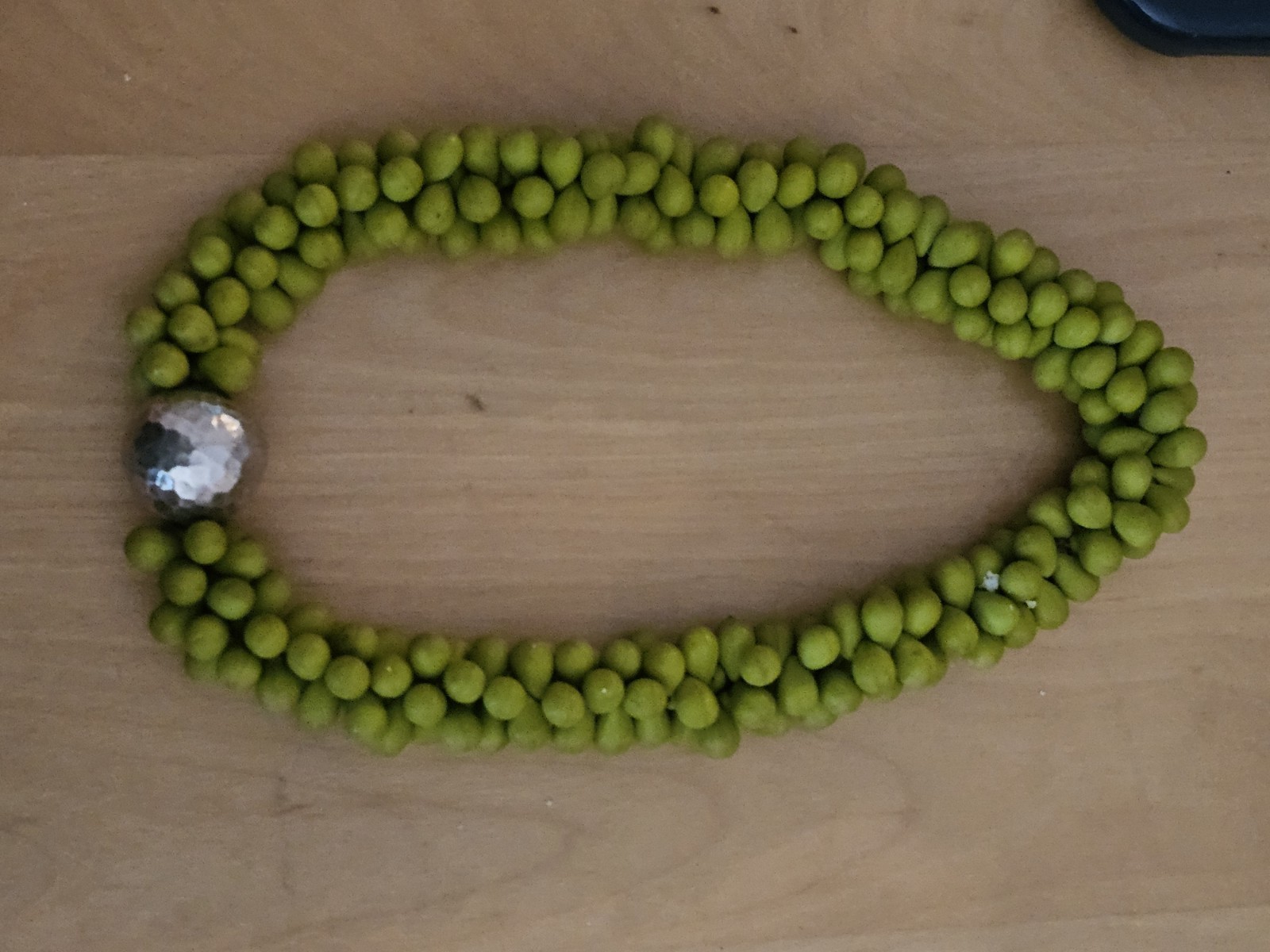 Chartreuse Flat Finish Bead Drop Shape,Stretch Cl… - image 6