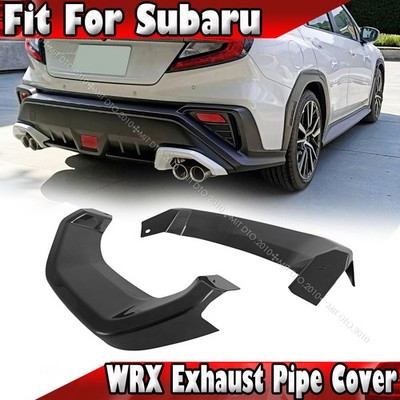 22-26 Fit For Subaru WRX VB 5th 4D Sedan Exhaust Pipe Cover Trim 2pcs Unpainted