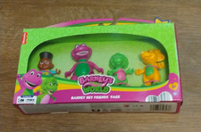 Fisher-Price Barney's World Barney Hey Friends 4 Pack 3" Figures Fast Shipping