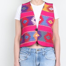 Vintage Aztec / Southwestern Woven Vest