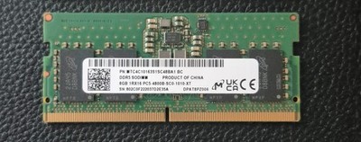 Micron 8GB DDR5-RAM 1Rx16 PC5-4800B SODIMM S0-DIMM