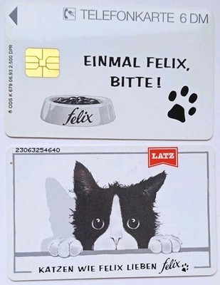 TELEFONKARTE,  Katzen -Futter, Einmal Felix, bitte, K 679 6.93