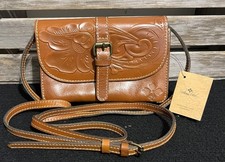 Patricia Nash Crossbody Bag Womens Florence Brown Torri Tooled Leather Floral