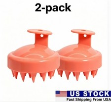2Pcs Silicone Scalp Massager Shampoo Brush, Hair Washing Tool for Shower