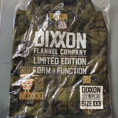 Dixxon Noveske Rifleworks Limited Edition Plaid Flannel Button-Up Men s 4X
