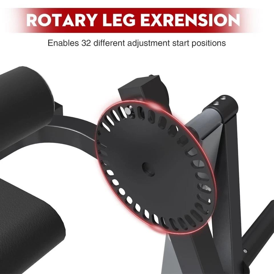 SPART Weight Plate Loaded Leg Extension Curl Machine for Home Gym Thigh Workout - Image 3 of 4