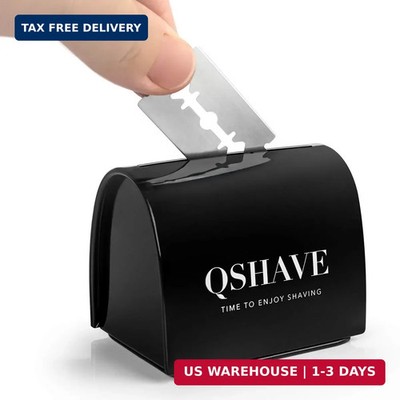 QSHAVE Blade Disposal Case Safe Storage Bank for Used Safety Razor Blades