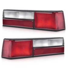 Taillights Red Lens Black Housing Pair For Ford Mustang 1987-1993 E7zz13405a