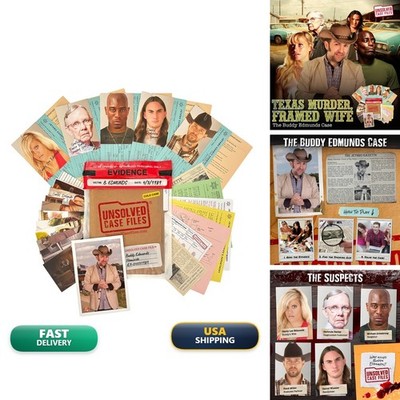 Unsolved Case Files Buddy Edmunds Cold Case Murder Mystery Board Game
