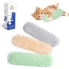 Cat Toys Pillows 3 Pack Soft Crinkle Sound Catnip Kicker Interactive Indoor Play