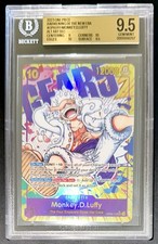 One Piece Bgs 9.5 Monkey.d.luffy Op05-119 Awakening Of The New Era 2023