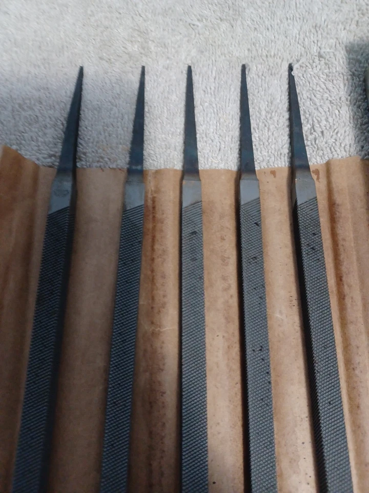 Vintage Nicholson  5 Count 10" Square Bastard Files  Made In USA  New - Image 3 of 4