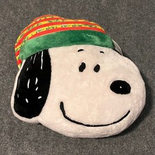 Peanuts Snoopy 75th Anniversary Christmas Plush Pillow Holiday Hat Ruz A28960